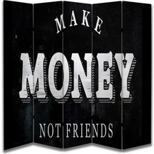 Motivasyon Temalı Özel Tasarım Paravan Room Divider 180 x 200 cm