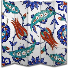 Motifli Özel Tasarım Paravan Room Divider 180 x 200 cm