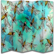 Doğa Temalı Özel Tasarım Paravan Room Divider 180 x 200 cm