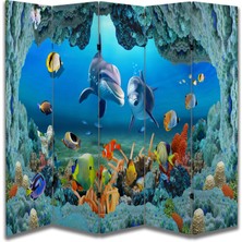 Doğa Temalı Özel Tasarım Paravan Room Divider 180 x 200 cm