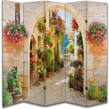 Manzara Temalı Özel Tasarım Paravan Room Divider 180 x 200 cm