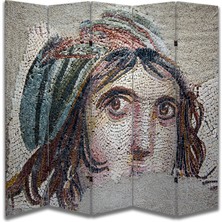 Motifli Özel Tasarım Paravan Room Divider 180 x 200 cm
