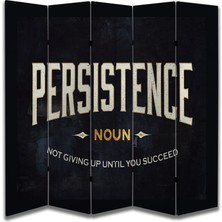 Motivasyon Temalı Özel Tasarım Paravan Room Divider 180 x 200 cm