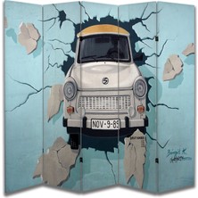 Araba Temalı Özel Tasarım Paravan Room Divider 180 x 200 cm