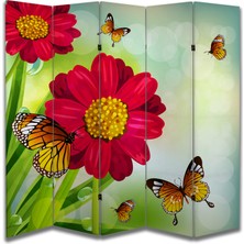 Doğa Temalı Özel Tasarım Paravan Room Divider 180 x 200 cm