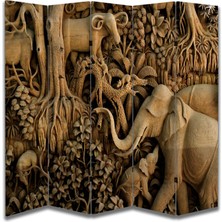 Doğa Temalı Özel Tasarım Paravan Room Divider 180 x 200 cm