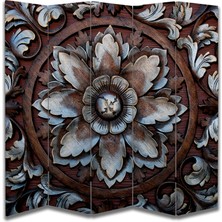 Motifli Özel Tasarım Paravan Room Divider 180 x 200 cm