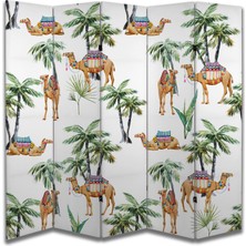 Doğa Temalı Özel Tasarım Paravan Room Divider 180 x 200 cm