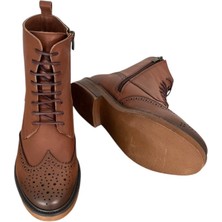 Freefoot Zey-5032   Deri Kadın Bot - Taba