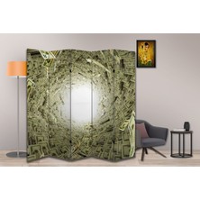 Para Temalı Özel Tasarım Paravan Room Divider 180 x 200 cm