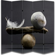 Motifli Özel Tasarım Paravan Room Divider 180 x 200 cm