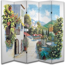 Şehir Temalı Özel Tasarım Paravan Room Divider 180 x 200 cm