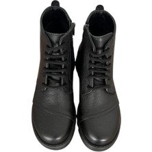 Freefoot Zey-5038   Deri Kadın Bot - Siyah