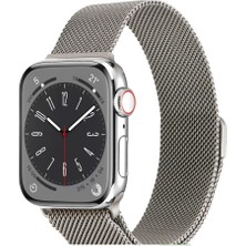 MobaxAksesuar Apple Watch 7/8/9 45mm Kordon Milano Loop Metal Kordon