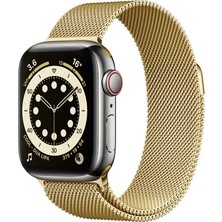 MobaxAksesuar Apple Watch 7/8/9 41mm Kordon Milano Loop Metal Kordon