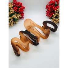 Fransız Tasarımı Dalgalı Saç Tokası Pinterest Ithal Mandal Toka 13 cm