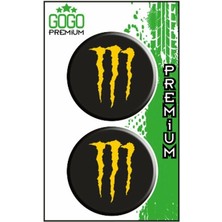 Monster 1 (5x5 Cm) Ikili Damla Etiket