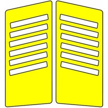 Cg Sarı Yan Kapak Sticker