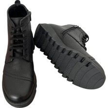 Freefoot Zey-5038   Deri Kadın Bot - Siyah