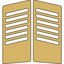 Cg Gold Yan Kapak Sticker