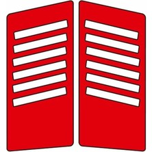 Cg Kırmızı Yan Kapak Sticker