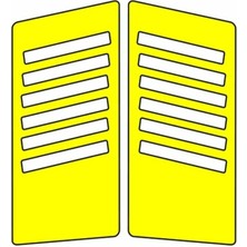 Cg Florasan Sarı Yan Kapak Sticker