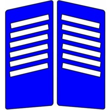 Cg Mavi Yan Kapak Sticker