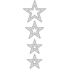 Cg Nikel Yıldızlı Çamurluk Üst Sticker
