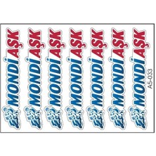 A5 Sticker 045 Tek Paket Çoklu Sticker