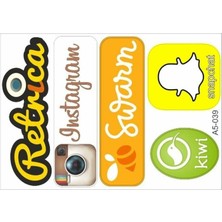 A5 Sticker 051 Tek Paket Çoklu Sticker