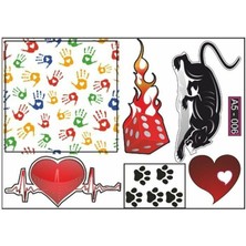 A5 Sticker 010 Tek Paket Çoklu Sticker