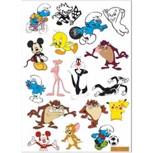 A4 Sticker 010 Tek Paket Çoklu Sticker