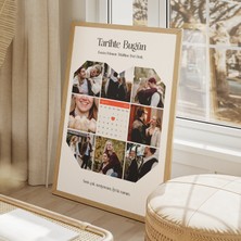8 Fotoğraflı Özel Gün Takvim Poster | Kişiye Özel Tarih ve Mesajlarla