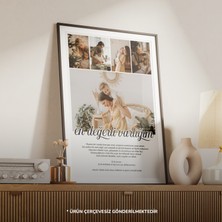 Kişiye Özel Anneler Günü Poster Tasarımı | 5 Fotoğraf ve Duygusal Mesaj ile Hazırlanmış Anı Tasarımı