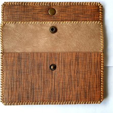 Portföy Cüzdan Telefon Ve Kredi Kart Organizeri El Yapımı, Ölçüleri : Kapalı Vaziyette 20 X 12 Cm