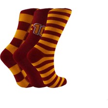 Şirin Sarı Kırmızı Çocuk Taraftar Soket Çorap 6 Adet