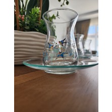 Paşabahçe 6'lı Çay Bardağı Seti -Çay Tabakları Ile Birlikte 12 Parça