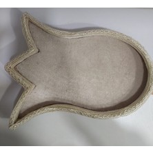 Havluluk Sabunluk Banyo Aksesuar 31X25CM Lale Şeklinde Çiçekli Home El Yapım Kadife 1 Adet