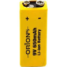 5 Adet 9V 650MAH Li-Ion Şarj Edilebilir Pil