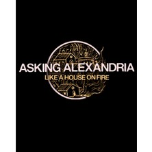 Asking Alexandria Like A House On Fire Büyük Sırt Patch Yama
