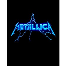 Metallica Logo Lightning Büyük Sırt Patch Yama