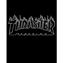 Thrasher White Büyük Sırt Patch Yama