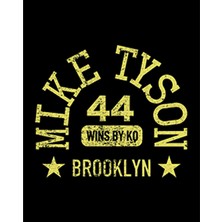 Mike Tyson 44 Wins By Knockout Büyük Sırt Patch Yama