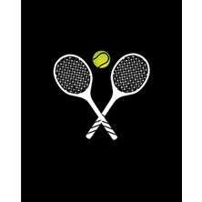 Tennis Rackets Büyük Sırt Patch Yama
