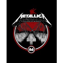 Metallica Master Of Puppets Albums Siyah Büyük Sırt Patch Yama