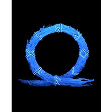 God Of War Ragnarok Blue Logo Büyük Sırt Patch Yama