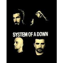 System Of A Down Grup Face Büyük Sırt Patch Yama