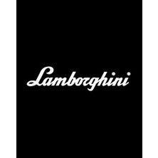 Lamborghni Text Büyük Sırt Patch Yama