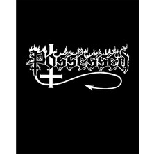 Possessed Text Logo Siyah Büyük Sırt Patch Yama