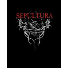 Sepultura Angel Siyah Büyük Sırt Patch Yama